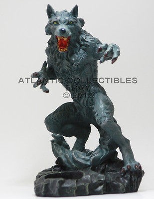 WEREWOLF WOLF MAN LYCAN CREATURE CANDLEHOLDER STATUE FIGURINE