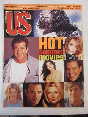   MAGAZINE 1998 JUNE SUMMER MOVIE PREVIEW MEL GIBSON TOM HANKS GODZILLA