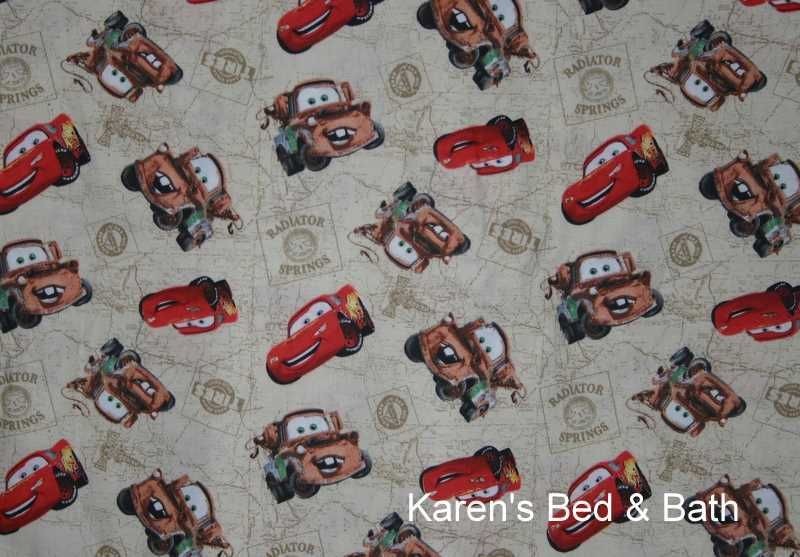 Cars Lightning McQueen Boy Tan Beige Curtain Valance