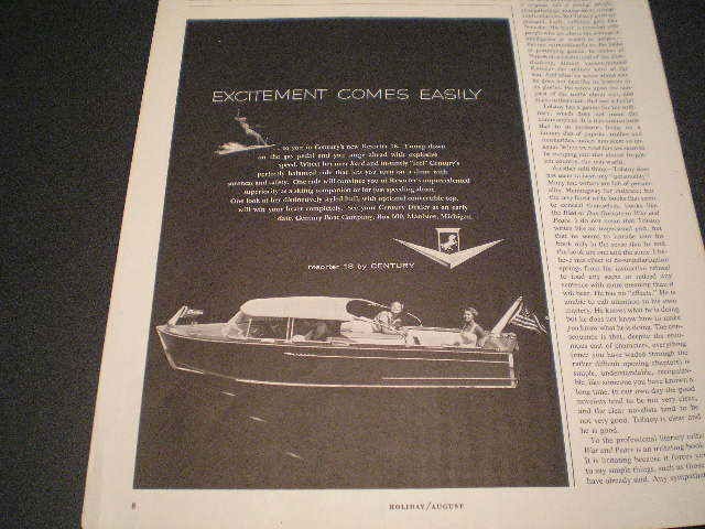 1956 Century Boats Ad Resorter 18 Boat