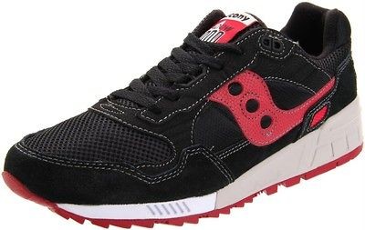 Saucony Originals Mens Shadow 5000 Fashion Sneaker Black Red