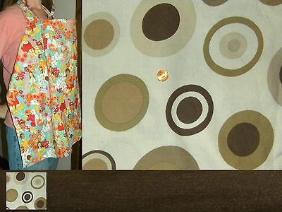   BROWN Latte Breastfeeding Cape MODERN GEOMETRIC CIRCLE Nursing Cover