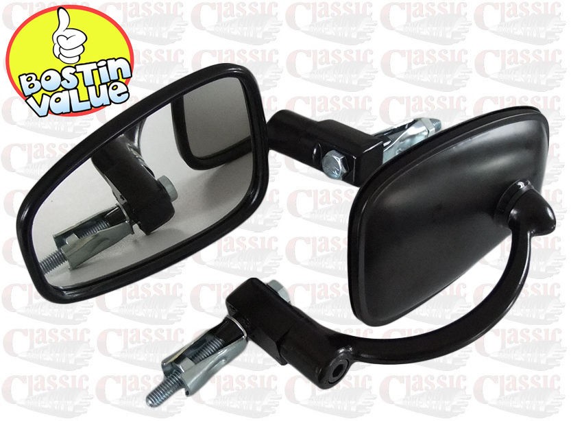   OF HANDLEBAR END MIRRORS IDEAL FOR TRIUMPH TR6 TROPHY T120 BONNEVILLE