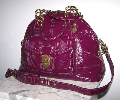   LIMITED EDITION PLUM PURPLE FRANCINE LEGACY PURSE BOWLING SATCHEL