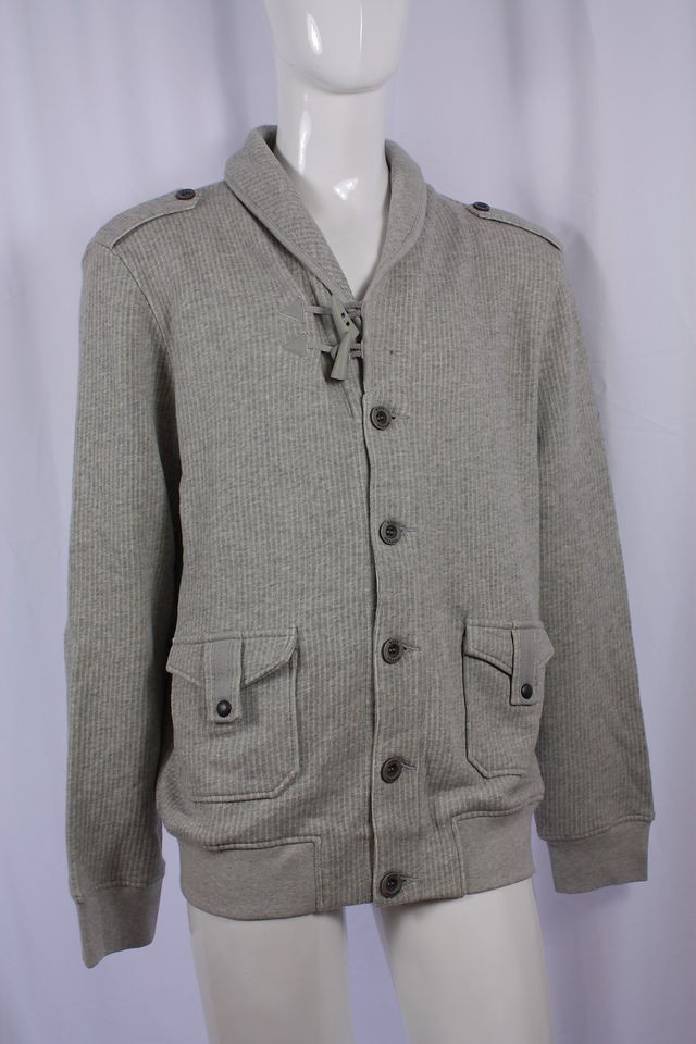 Hugo Boss Orange Grey Shawl Neck Collar Cardigan Jacket Long Sleeves 