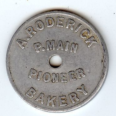 ONE LOAF Bread Token   Roderick Pioneer Bakery, Australia (Lot A)