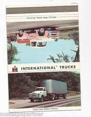 INTERNATIONAL HARVESTER matchbook matchcover New Freedom PA Shuchart 