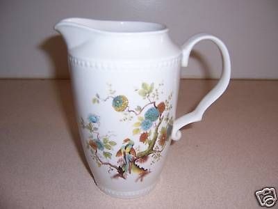 ANTIQUE ROYAL CAULDRON BRISTOL IRONSTONE PARADISE BIRD PITCHER