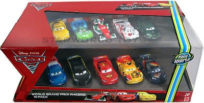 Cars 2 World Grand Prix Racers 10 Pack Tru Exclusive Nip Disney Pixar On Popscreen
