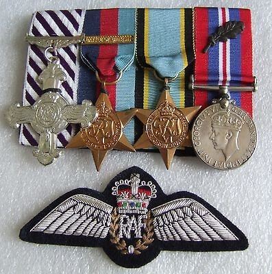 WW2 ROYAL AIR FORCE DFC BATTLE OF BRITAIN AIRCREW EUROPE MEDAL GROUP