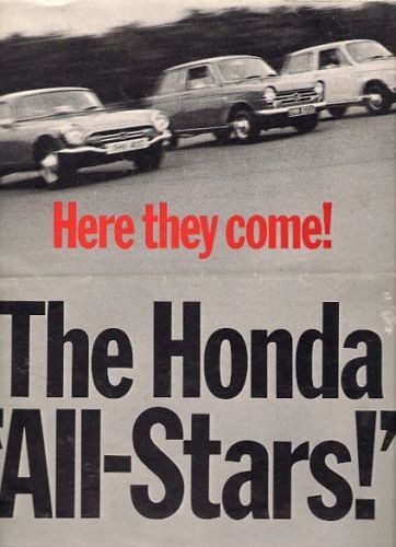 Honda N360 N600 S800 1968 69 UK Market Sales Brochure