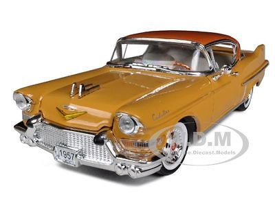 1957 CADILLAC SERIES 62 COUPE DE VILLE YELLOW 132 BY SIGNATURE MODELS 