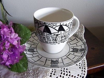 VTG Mikasa Parisian Scenes Paris Street Scene Ultima Cup & Saucer Mint