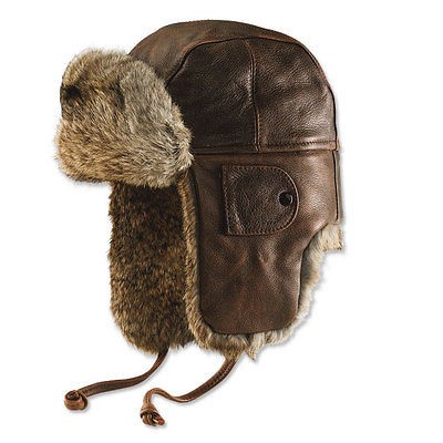 Orvis Rabbit fur tri​mmed Aviator Hat