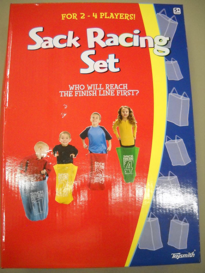 SACK RACING SET BY TOYSMITH AGES 5+ FOR 2   4 PLAYERS #2661 NEW