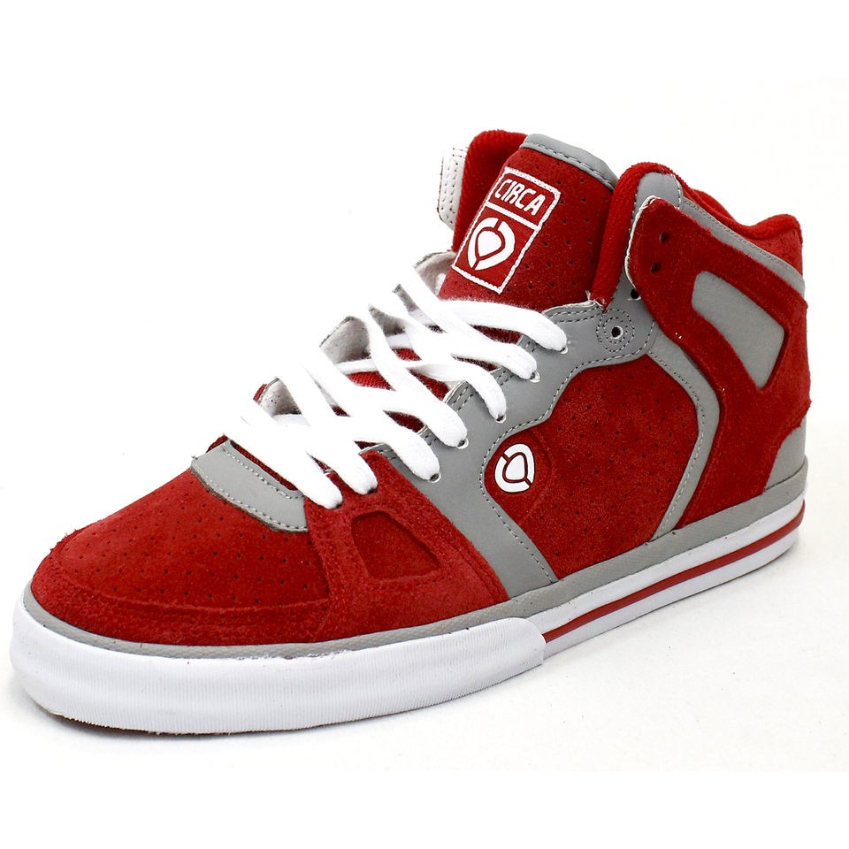 CIRCA MENS SKATE SHOES 99 VULC POMPEIAN RED / PALOMA GREY £49.99