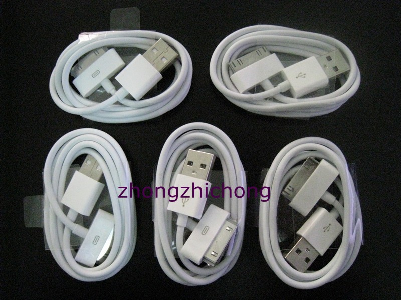 5PCS USB Data Sync Charger Cable for i Phone 4G i Pod TOUCH Dock 