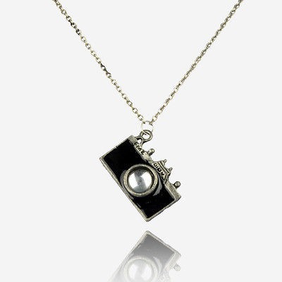 Gorgeous Camera Shape Design Vintage Tibet Silver Cute Necklace 