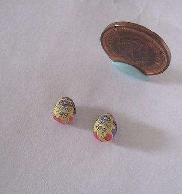 DOLLHOUSE MINIATURE CHOCOLATE CADBURY CREME EGGS 112 SCALE