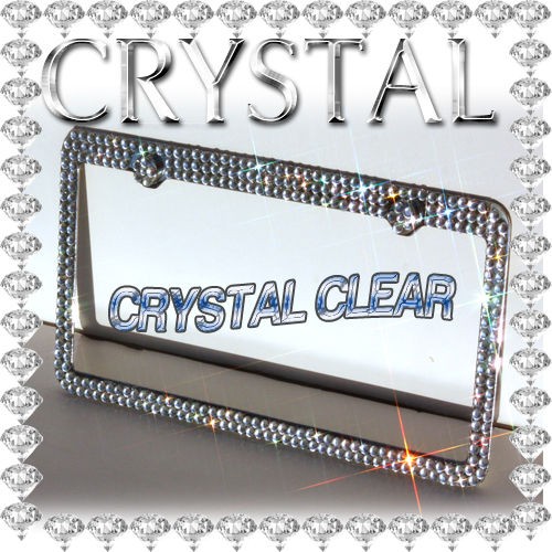   Rhinestone Chrome Metal License Plate Frame AAA+++ (Fits Volvo XC90