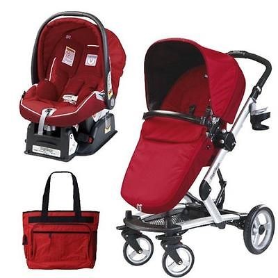 Peg Perego Skate Stroller/Pram System w/Car Seats & Diaper Bag 