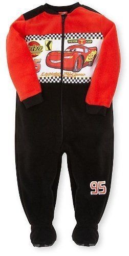 DISNEY CARS LIGHTNING MCQUEEN ALL IN ONE SLEEP SUIT / PYJAMAS 6 SIZES 