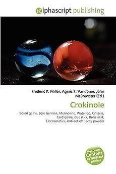 Crokinole NEW by Frederic P. Miller