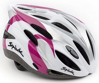 NEW SPIUK ZIRION HELMET WHITE SILVER PURPLE MedLarge