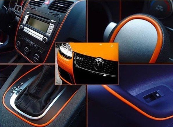   3M DIY Decorative Rib Ribbon Wrap Roll Sticker for Car Auto Decals