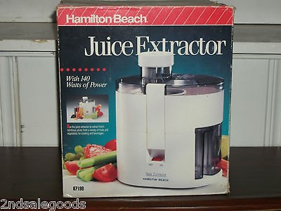 Hamilton Beach Juice Extractor 140 Watts NIB **Used Missing Catch Cup 