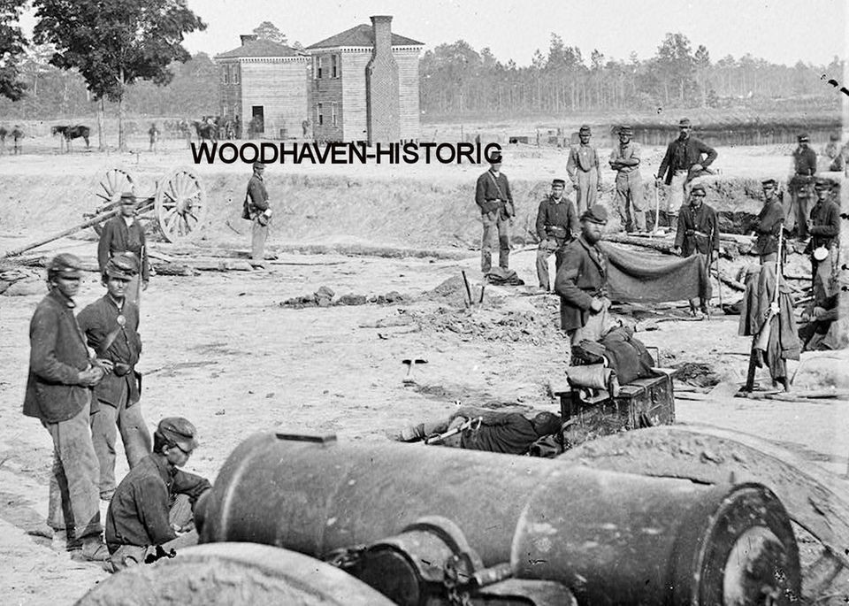 Seven Pines, Va. Twin houses on battlefield 1862 Photo