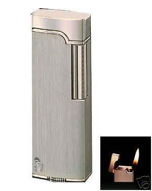 IM Corona Elysee Chrome Brushed Pipe Lighter 380051 NIB