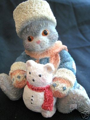 Enesco Calico Kittens RUSSIAN BLUE Blue Without You