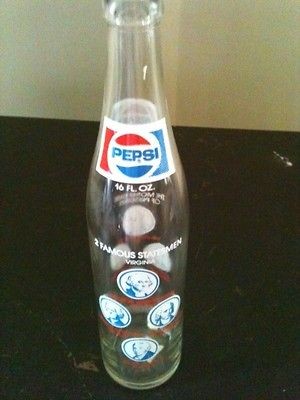 Vintage 1976 Pepsi Cola Bottle Bi Centennial 4 Presidents Limited 