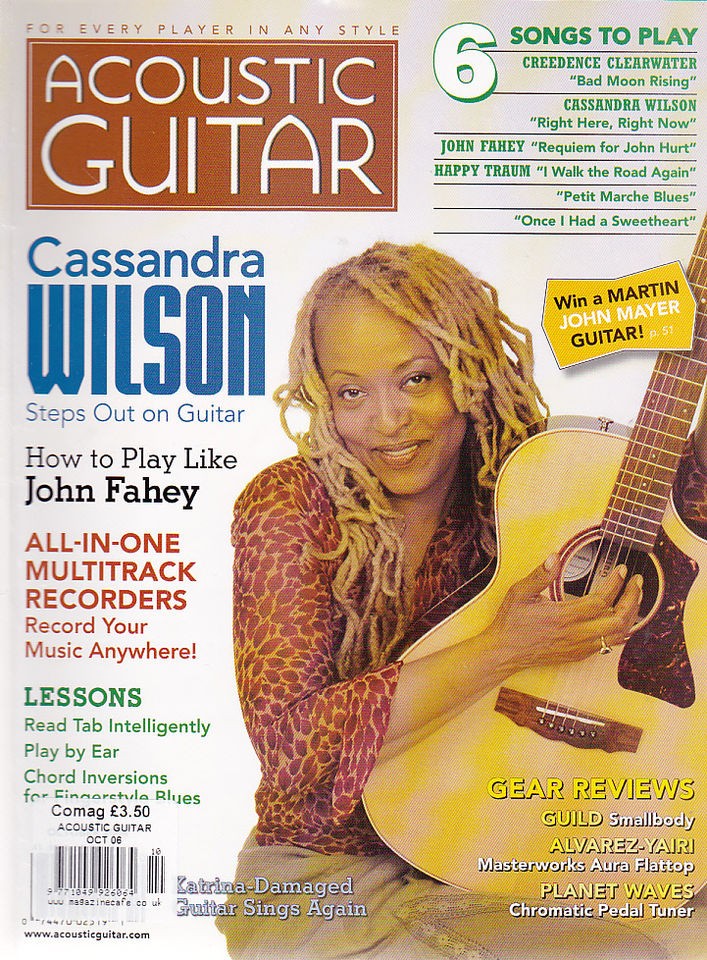 ACOUSTIC GUITAR MAGAZINE 2006 OCT CASSANDRA WILSON, CREEDENCE 