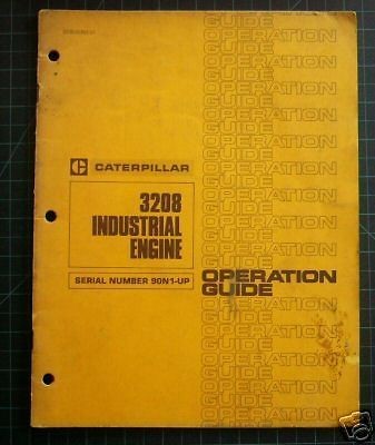 CAT Caterpillar 3208 Operation Guide Manual Book