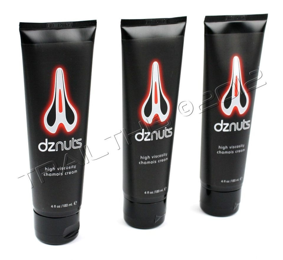 Three (3) Tubes DZ Nuts/dznuts Pro Chamois Cream 4oz bike/run/triat 