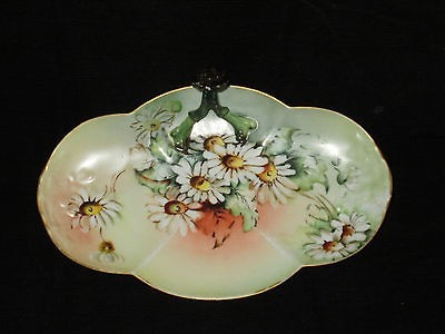 LIMOGES CHRISTMAS SUNSET W.G.& Co1900 1930 Daisy Gold Gilt Split 