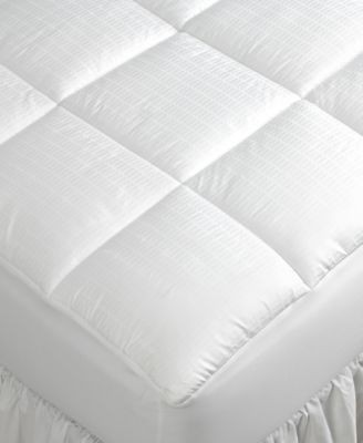 CHARTER CLUB 400TC Supreme Level 3 Mattress Pad QUEEN White