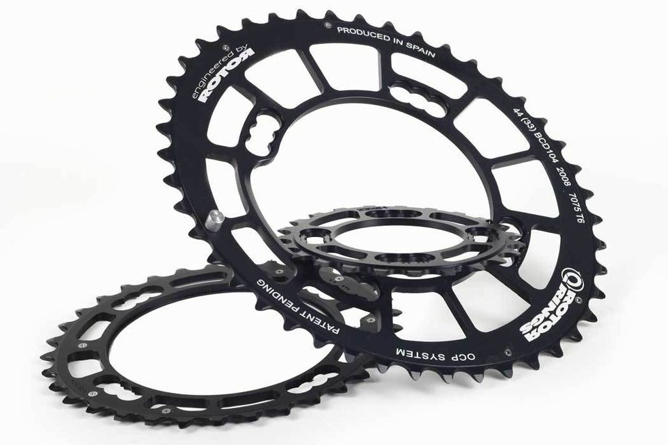 Rotor MTB Q Ring Triple Set, 44/33/23t, 104/64 BCD (Non XTR)