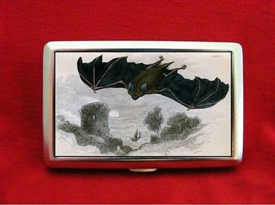 BAT VINTAGE PRINT PLATE GOTH CIGARETTE ID IPOD CASE