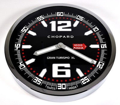 CHOPARD MILLE MIGLIA GT XL SHOWROOM ADVERTISING WALL CLOCK