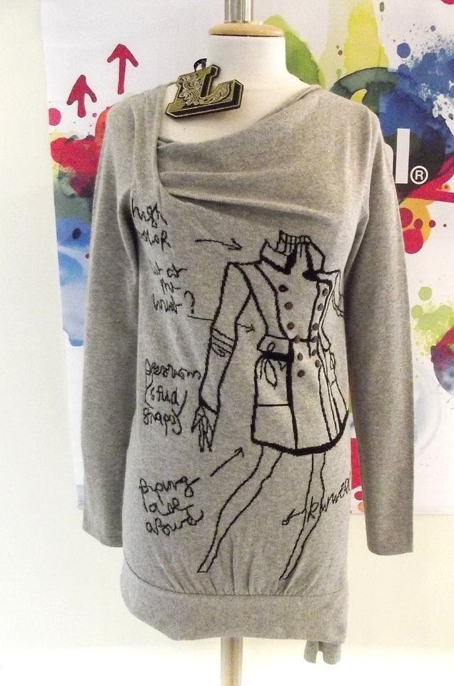   WINTER 2012 DESIGUAL CHRISTIAN LACROIX JUMPER SWEATER TOP CIOSO MLX