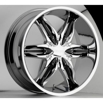 26 inch 26x9.5 Viscera 778 chrome wheels rims 5x115 +15