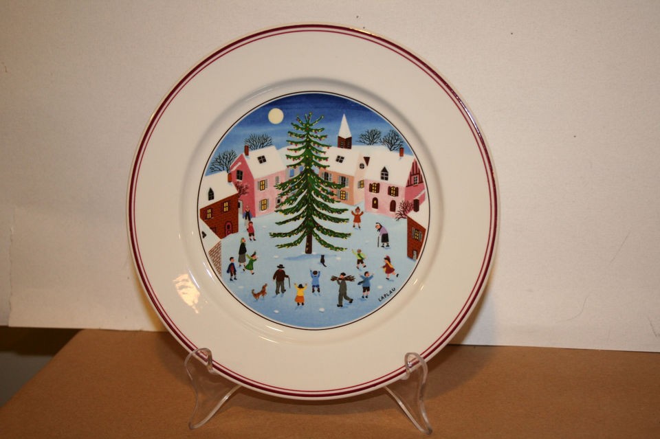 Villeroy & Boch Naif Christmas Salad Plate Pattern Retired 1999