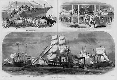 CIVIL WAR NAVAL EXPEDITION, SHIPPING HORSES, SHIP STALL