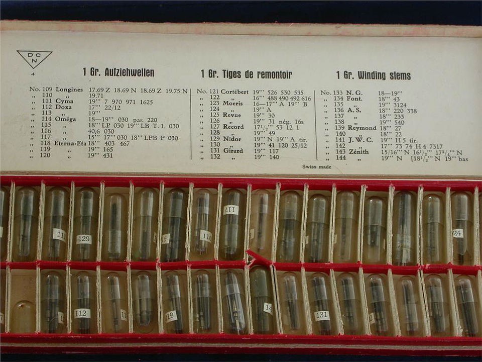   Parts Stem LONGINES; IWC; OMEGA; ZENITH; DOXA; CIMA; ETERNA; etc