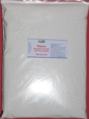 1000g (2.2lb) Vitamin B3 Pure Niacin Nicotinic Acid B3 USP powder