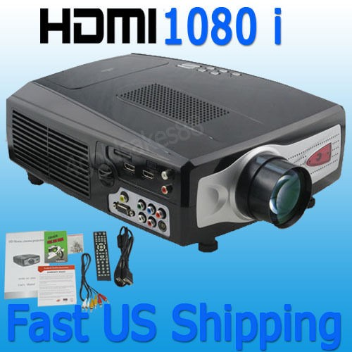 LCD HD TV Projector 1800 LUMENS 1080i HDMI Home Theater