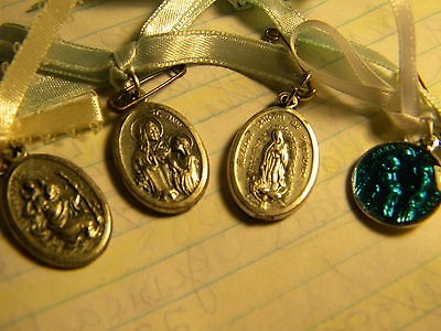 BEAUTIFUL MEDALSST. ANN/ST.CHRISTOPHER/SANTO NINO (ALL ITALY)+SA 